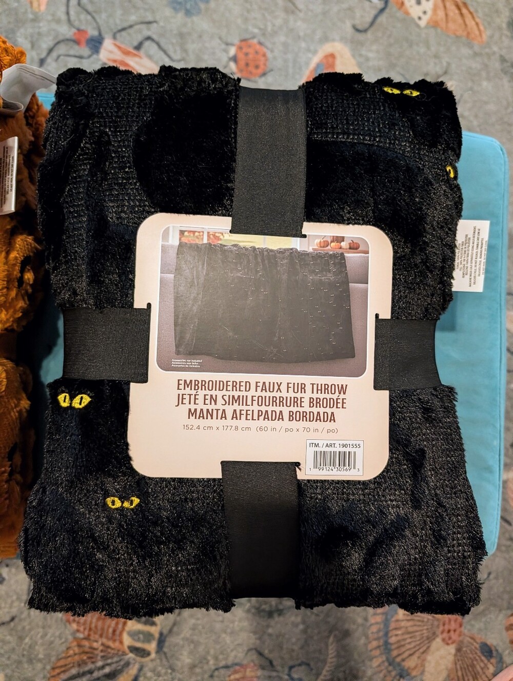 Viral TikTok Costco Halloween Blanket Throws, Black Cat